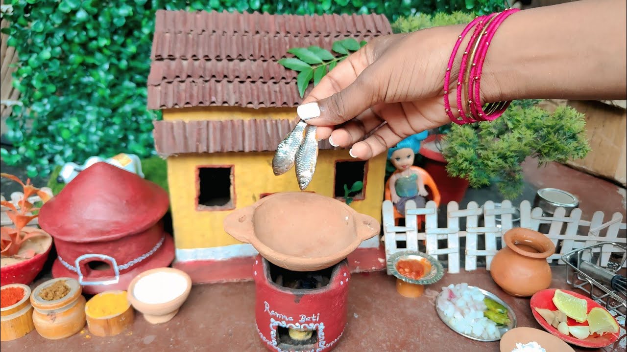 Fish Thali || Miniature Fish Masala + Fish Fry + Surprise || Ranna Bati