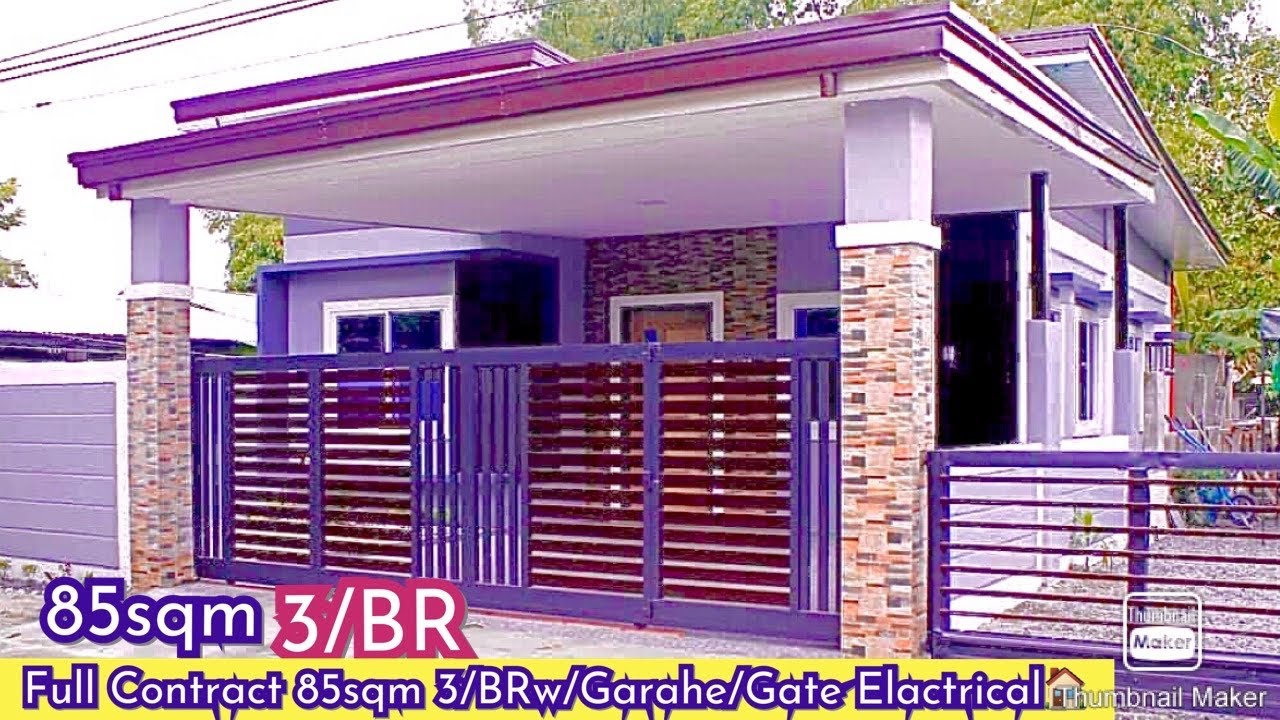 Full Contract 85sqm 3/BR Fully Finshed w/Garahe,Gate,Electrical and interior accesories