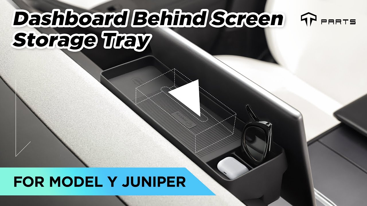 Model Y Juniper Installation - Dashboard Storage Tray
