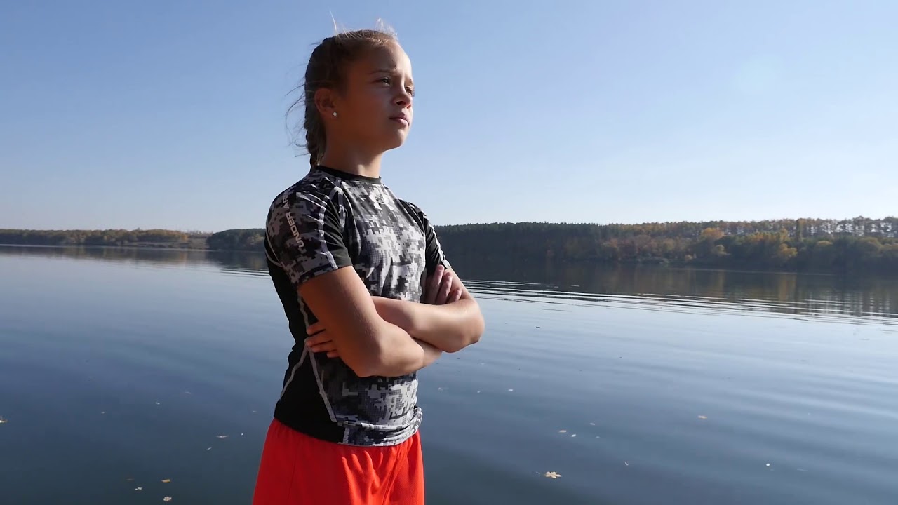 Kira Makogonenko. Autumn training session