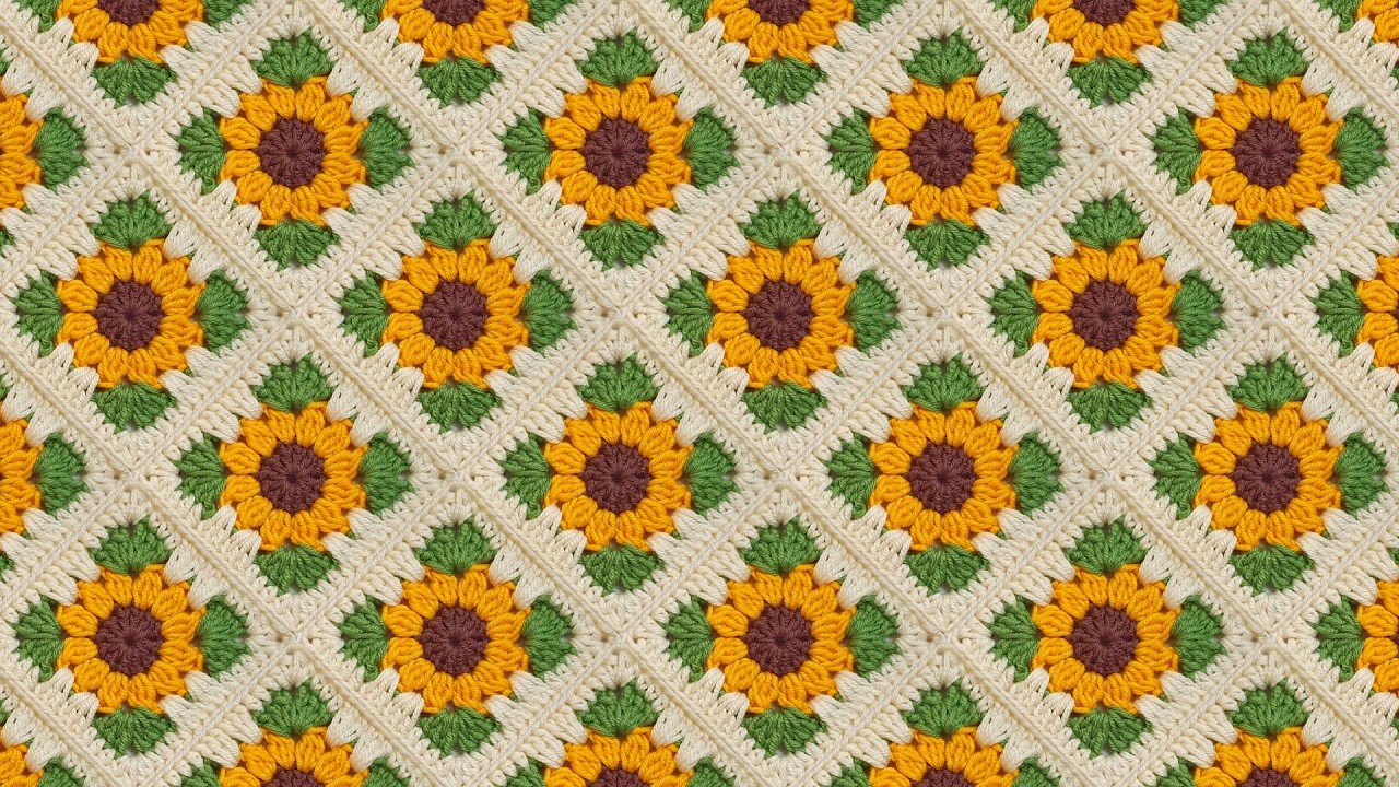 Wow! Such a pretty crochet granny square! Crochet pattern.