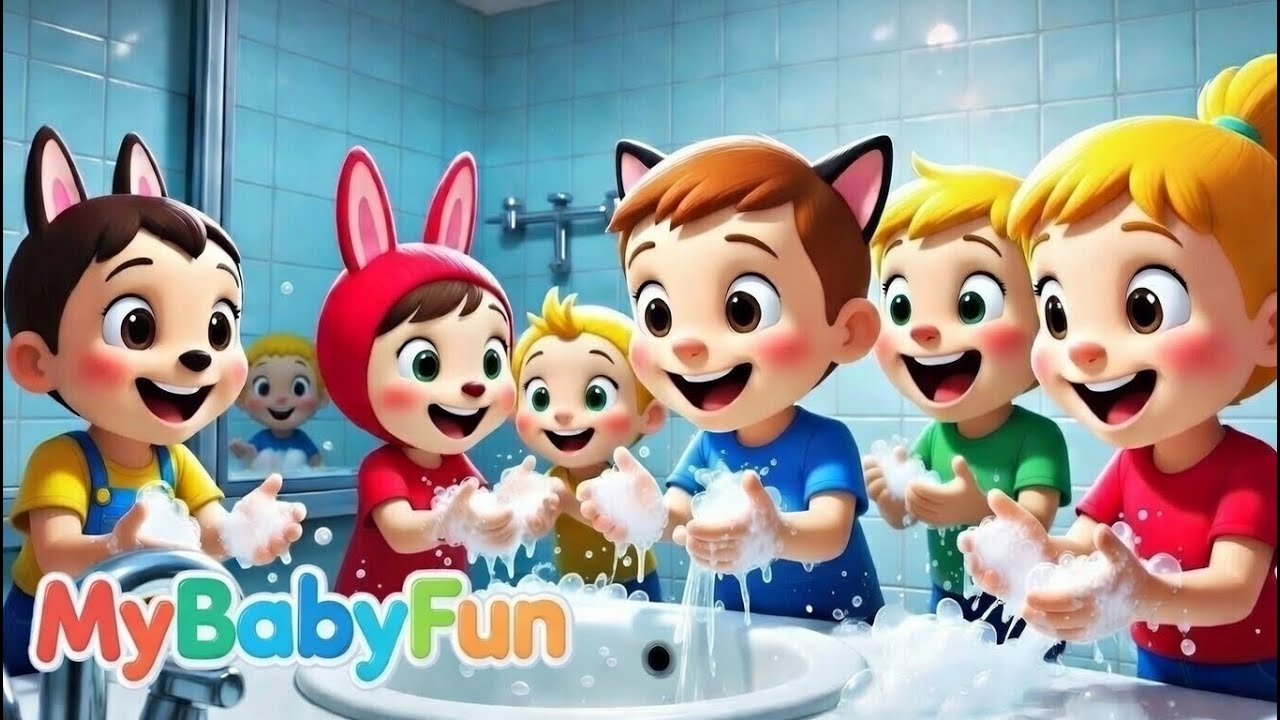 Wash Your Hands Song | Good Habits Song | Nursery Rhymes | Kids Songs | Kids Cartoon | MyBabyFun