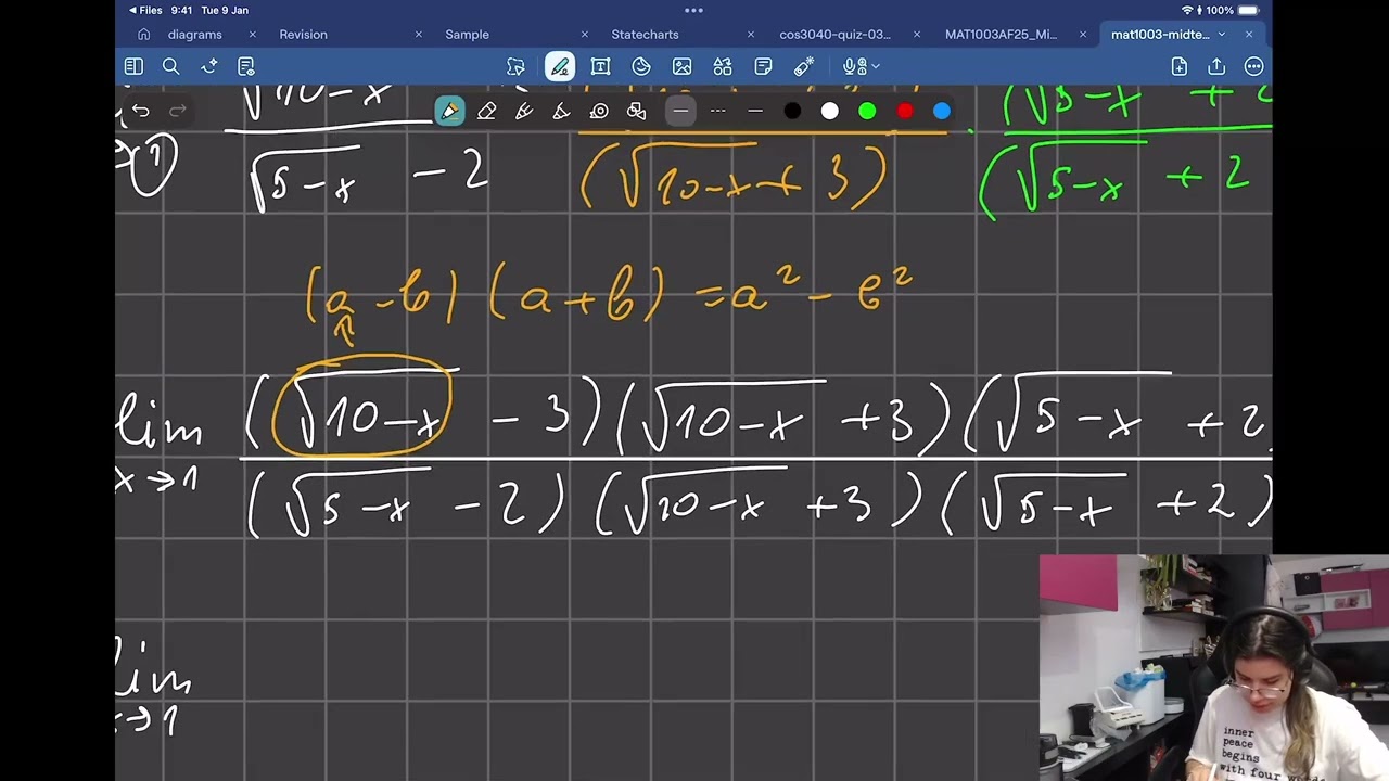 Calculus I – Sample Midterm – Problem 3a