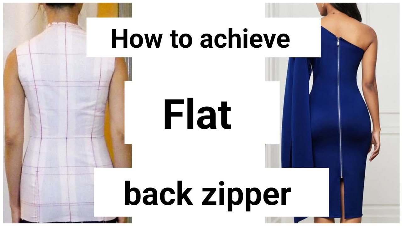 How to remove Zipper bulge (Improved lapped Zipper)