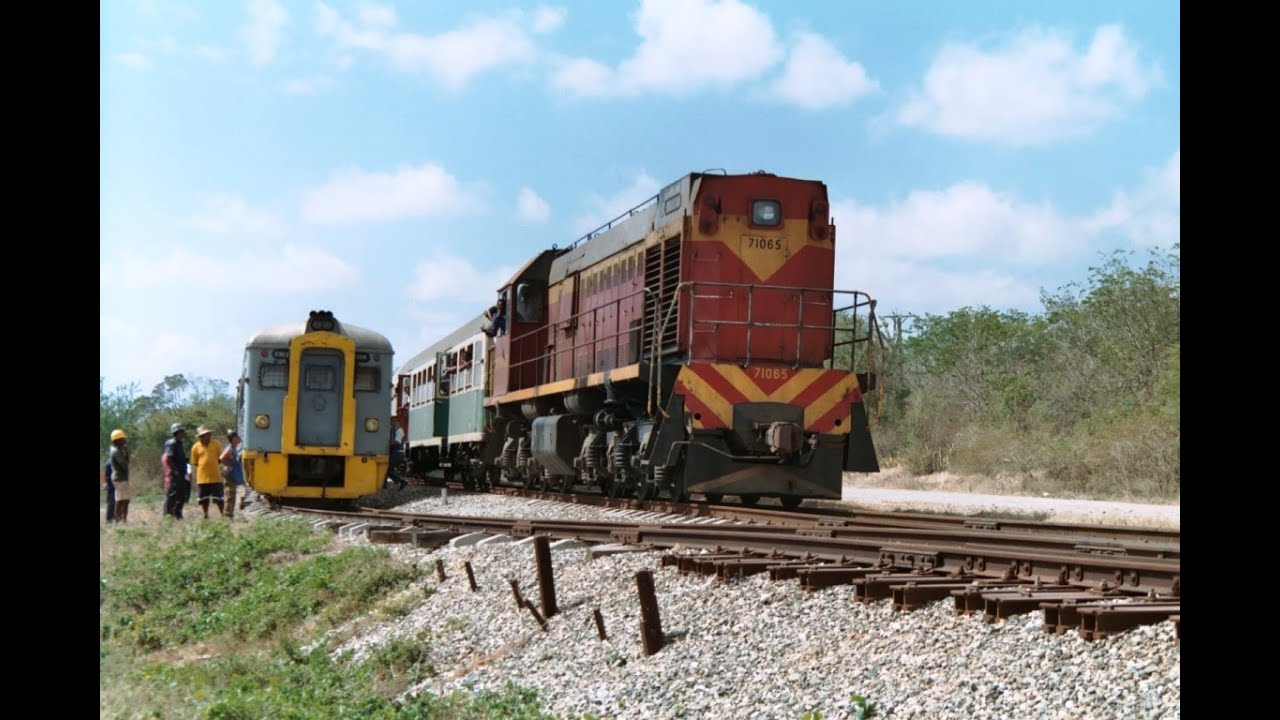 Cuba Budd Railcar Mainline 2004 Holguin to Camaguey + Diesel Workshops