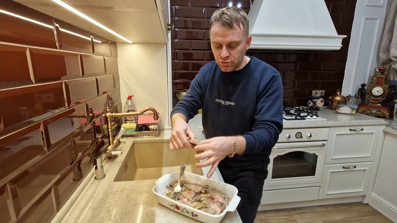 Маринованная скумбрия по- Латышски