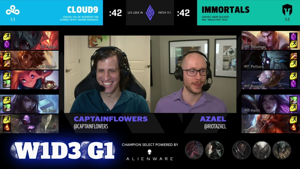 Cloud 9 vs Immortals | Day 3 LCS Lock In 2021 Groups | C9 vs IMT