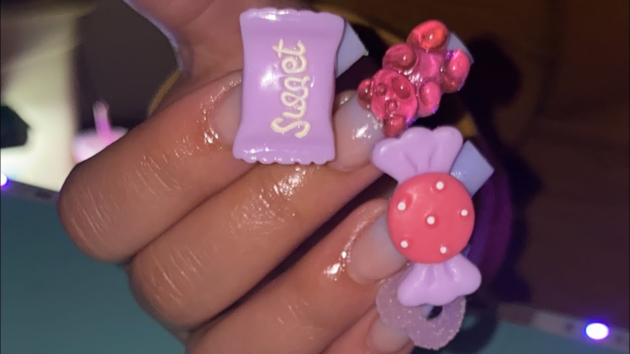 Kawaii Nails 💕🍭🍬 Extra ! | Watch Me Work | Kawaii | Beginner Friendly