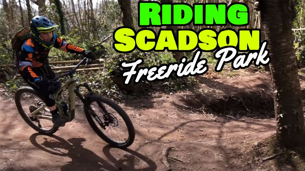 Shredding Scadson Freeride Park for the first time!