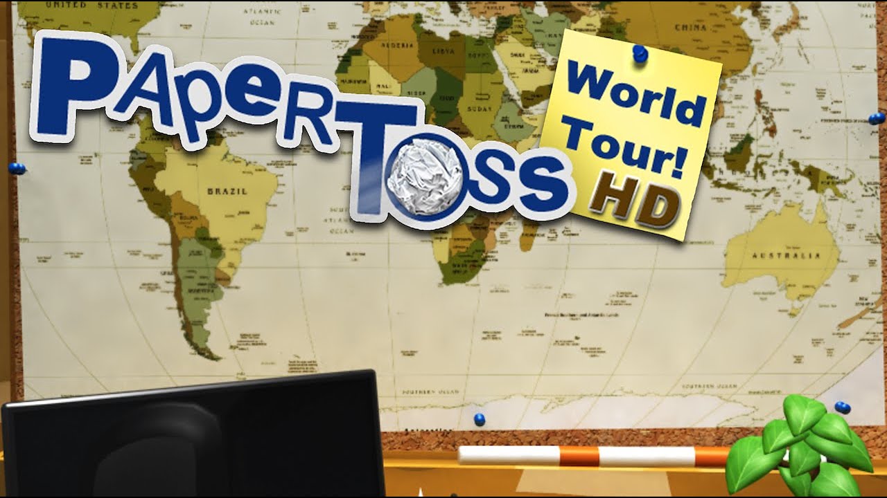Paper Toss: World Tour (2009) - App Gameplay