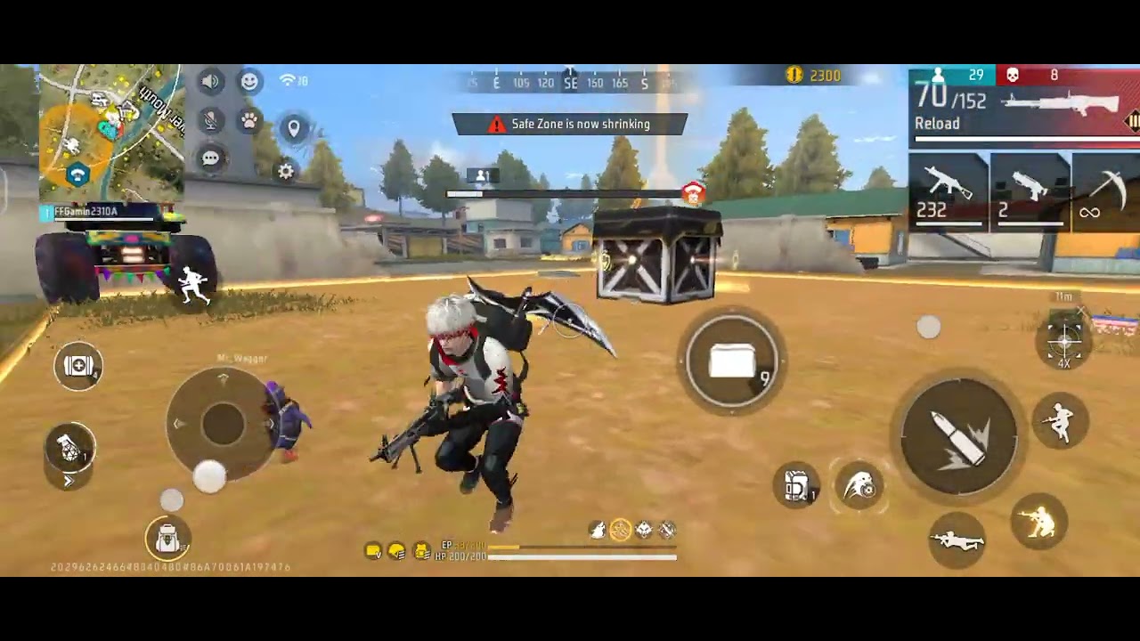 1 vs 4 BR match win with 15 kills Free fire 