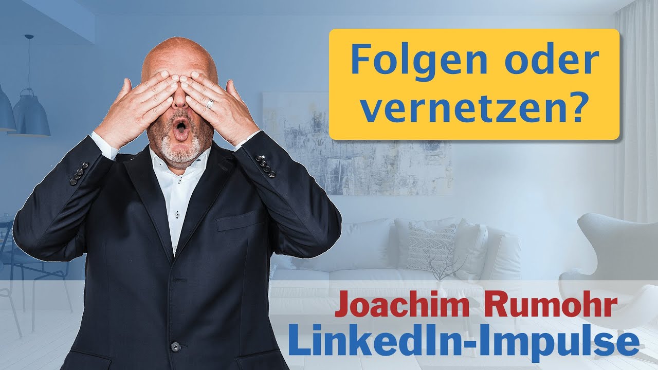 Soll man Dir folgen oder sich mit Dir vernetzen?