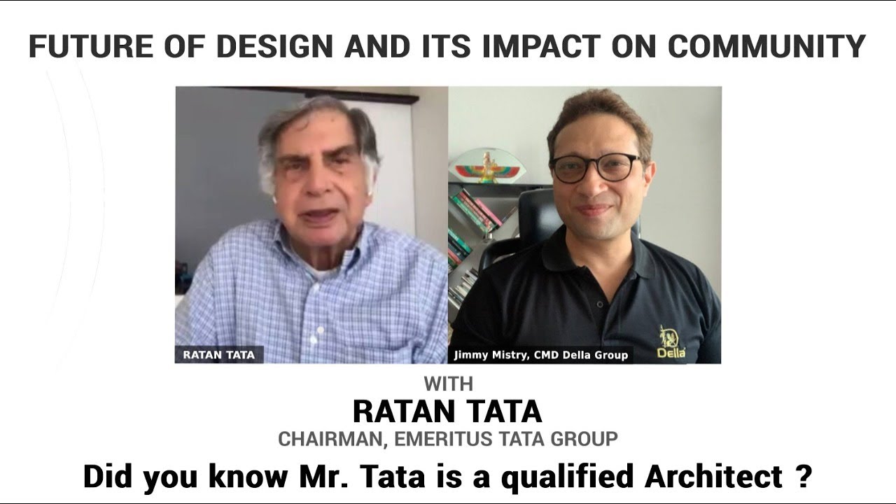 Jimmy Mistry in conversation with Mr. Ratan Tata | Future of Design & its impact on Community