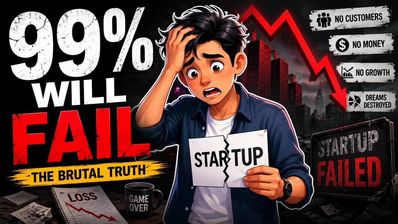 Why 99% of Startups Fail (The Brutal Truth)