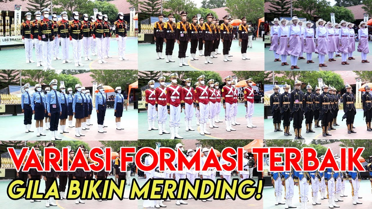 VARIASI FORMASI TERBAIK PASKIBRA LKBB BRATAYUDHA 2022