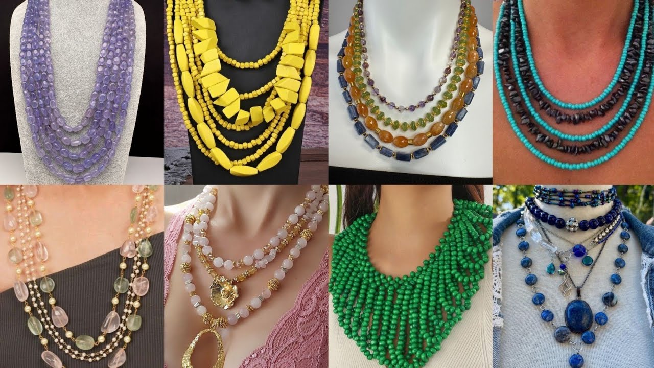 Mesmerizing😍 Layered Beaded Necklace Designs – The Ultimate Trend in Elegant Fashion Jewelry