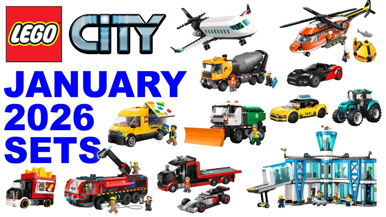 All LEGO City January 2026 Sets - GREAT vehicles and an airport
