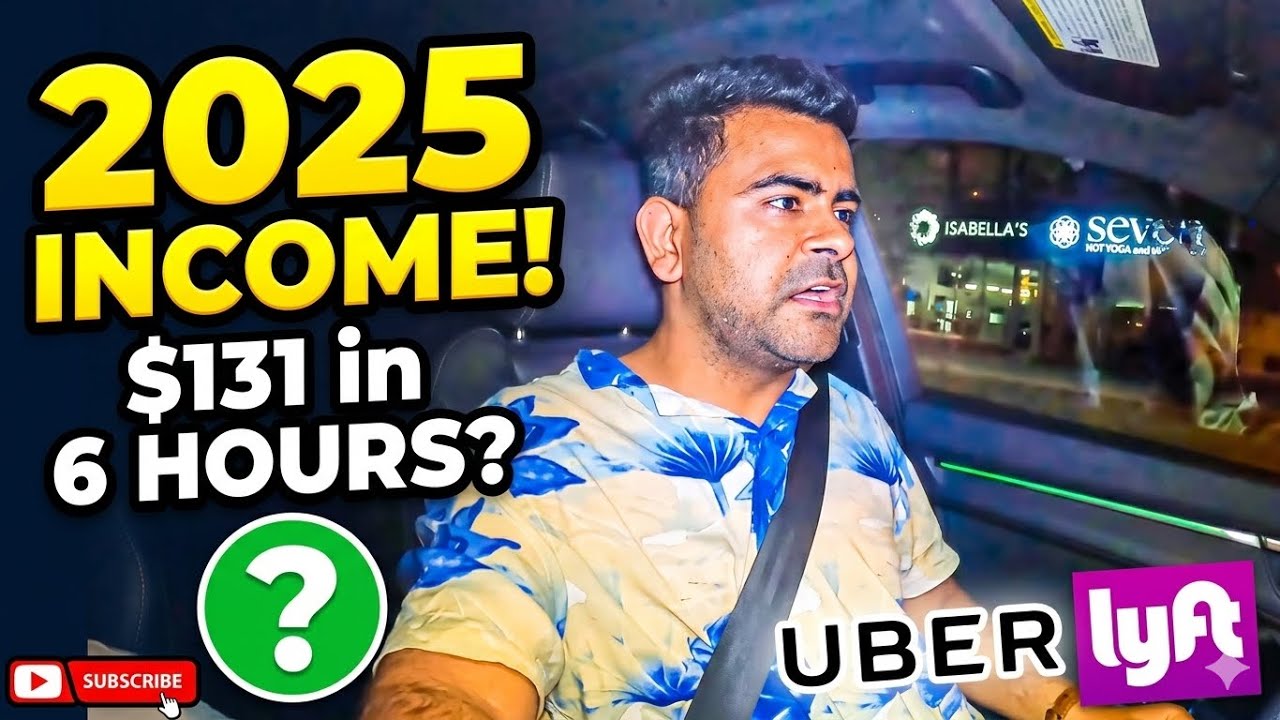 UBER / LYFT DRIVER INCOME 2025 | $131 IN 6 HOURS ?