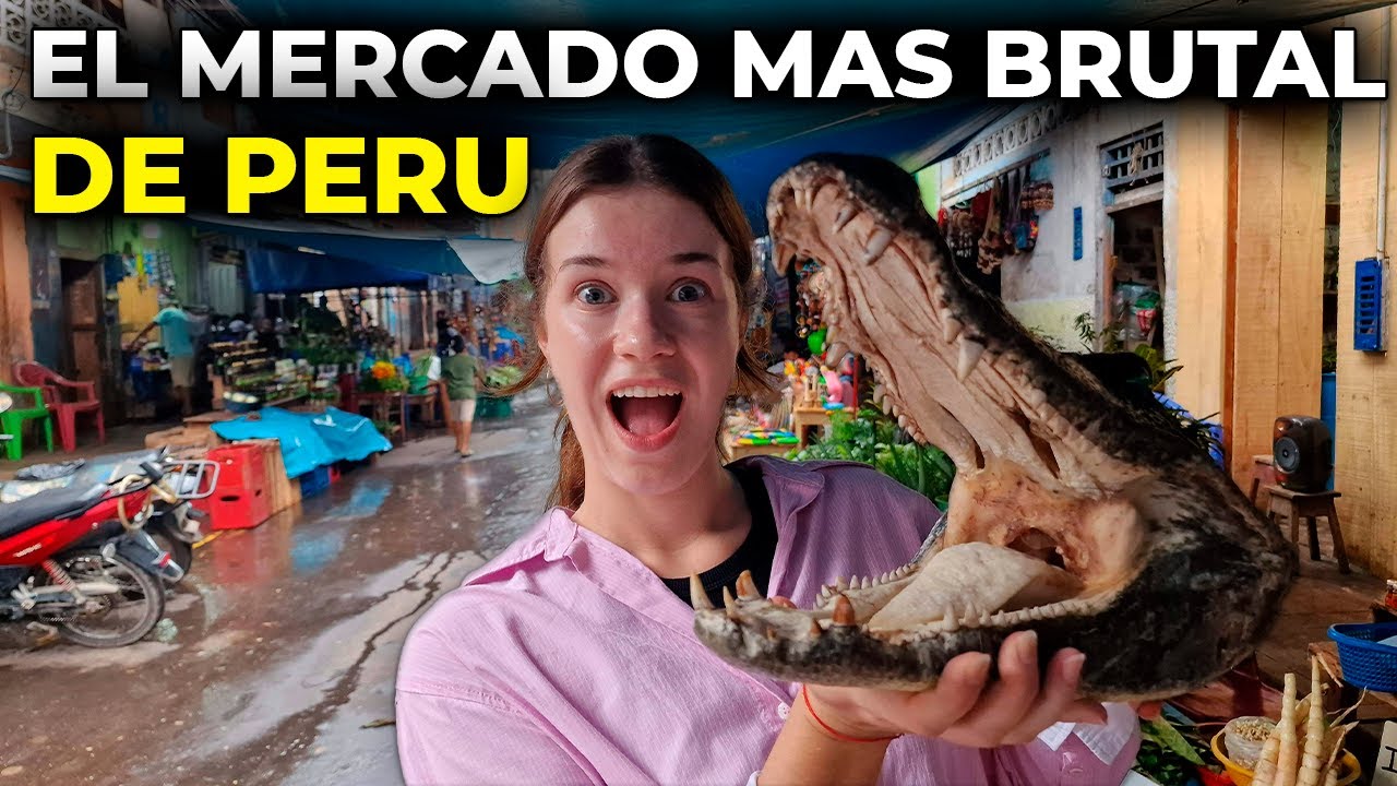 ¡ASÍ REACCIONA MI NOVIA POLACA EN EL MERCADO BELÉN DE IQUITOS! 😱 | PIRAÑAS, SURIS Y MÁS