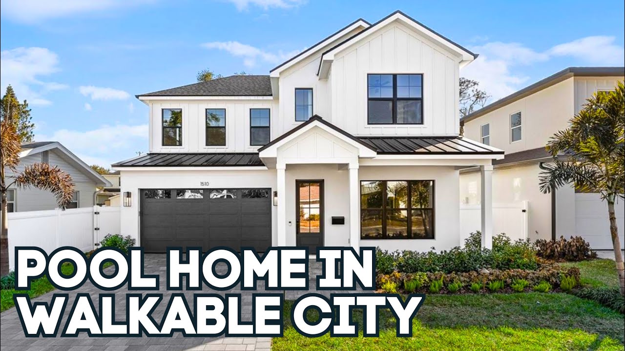 New Luxurious Pool Home in Winter Park | Walkable City in Orlando, Fl | Near Disney World