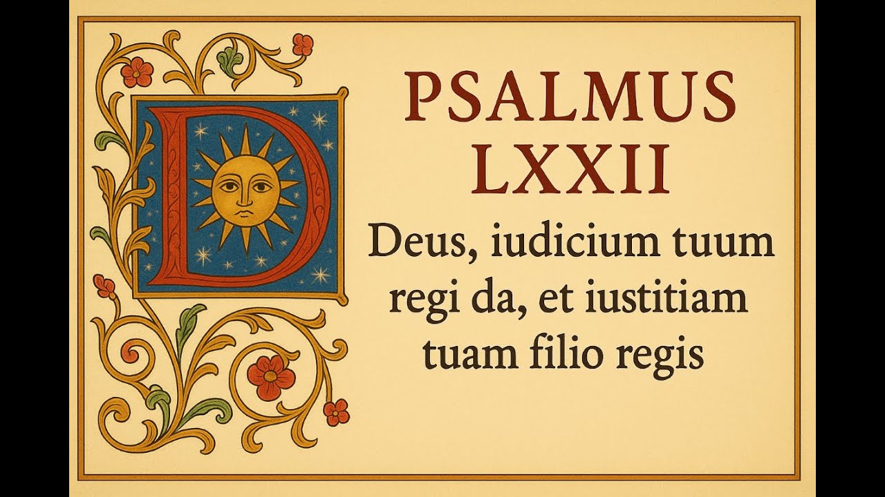 Psalm 72 | Sung in Latin (Vulgate Bible)