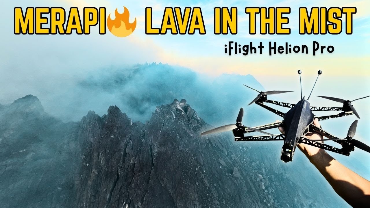 🔥 Gila Banget! Penerbangan Perdana Helion Pro di Merapi – Strong Winds & Glowing Lava!