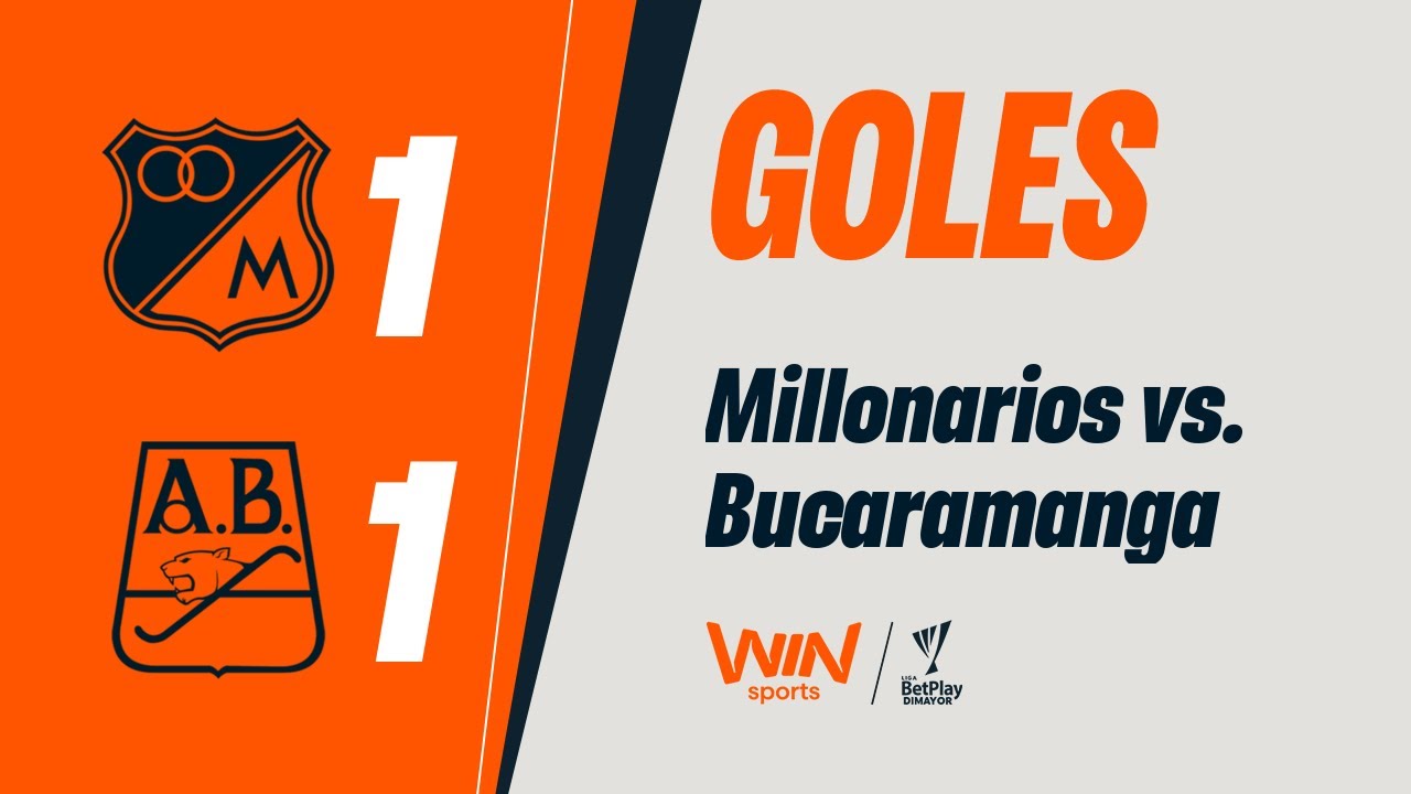 Millonarios vs. Bucaramanga (goles) | Liga Betplay Dimayor 2025-2 | Fecha 16