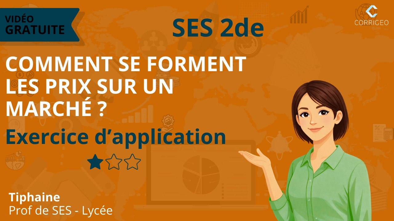 SES seconde/ Ex difficulté ⭐- Ch 3 : Comment se forment les prix sur un marché ?