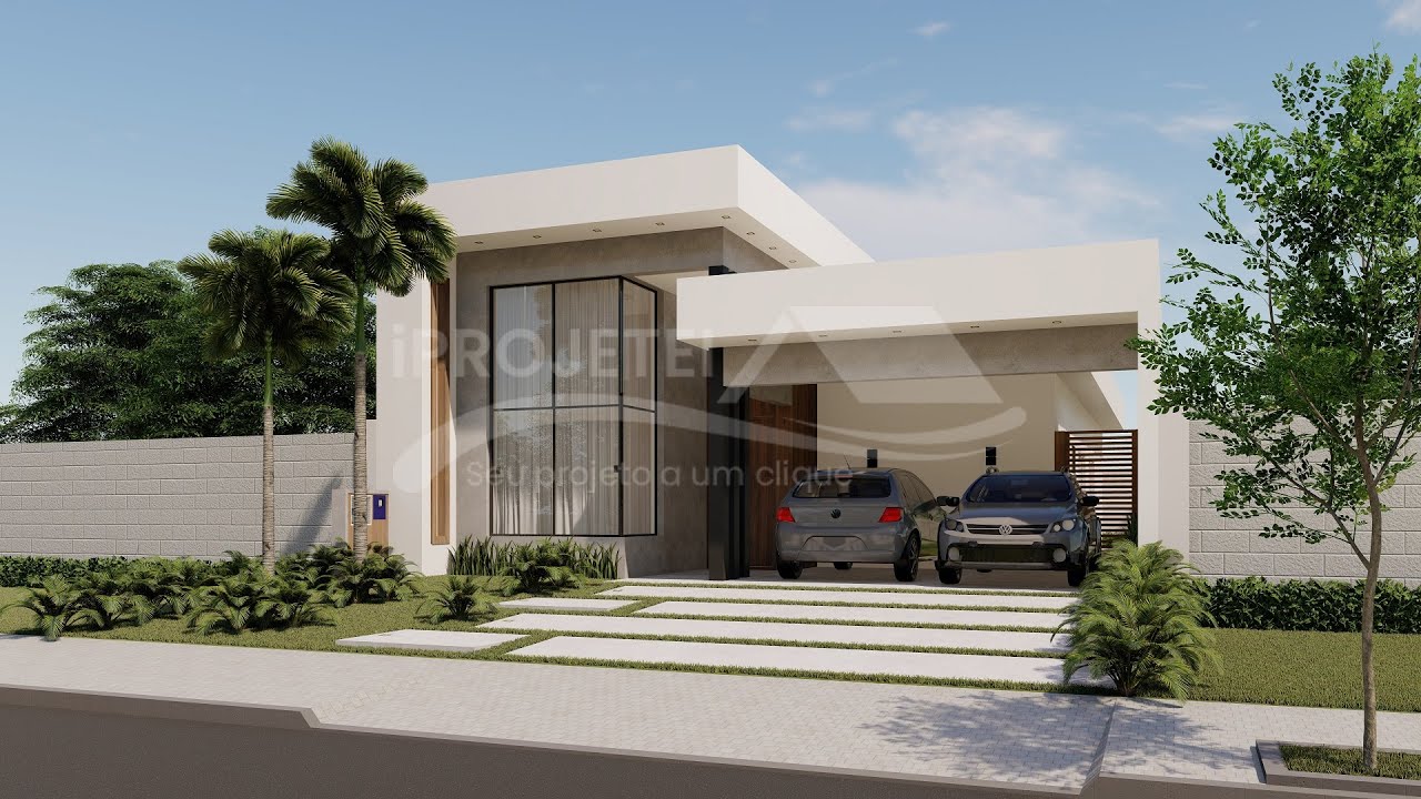 Tour pelo Interiores - Casa t&eacute;rrea, moderna, p&eacute; direito duplo, 3 dormit&oacute;rios e ambientes integrados
