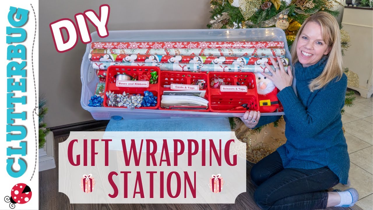 Organize Holiday Gift Wrapping - Week 8 Holiday Home Challenge