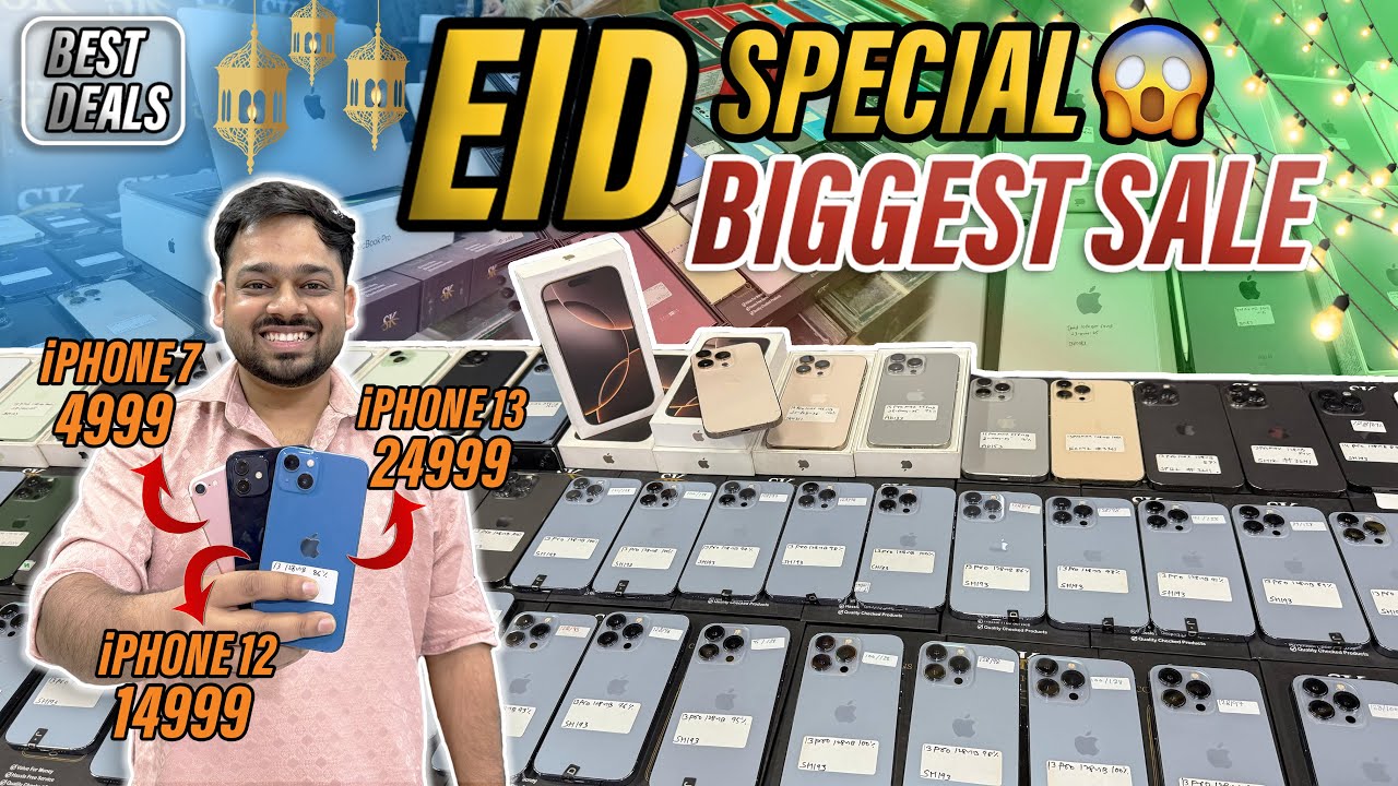 BIGGEST SALE EVER 🤩 | Cheapest iPhone Market in Delhi | Second Hand Mobile |​⁠ 