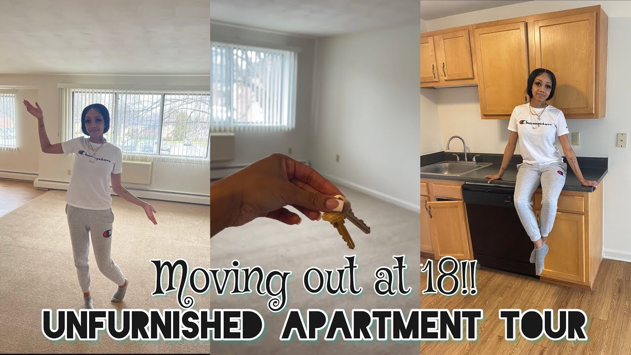 Unfurnished apartment tour || moving out at 18! 😊 