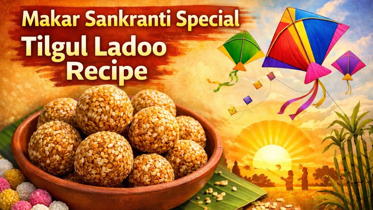 Tilgul Ladoo Recipe Makar Sankranti Special | Soft & Perfect Everytime😊