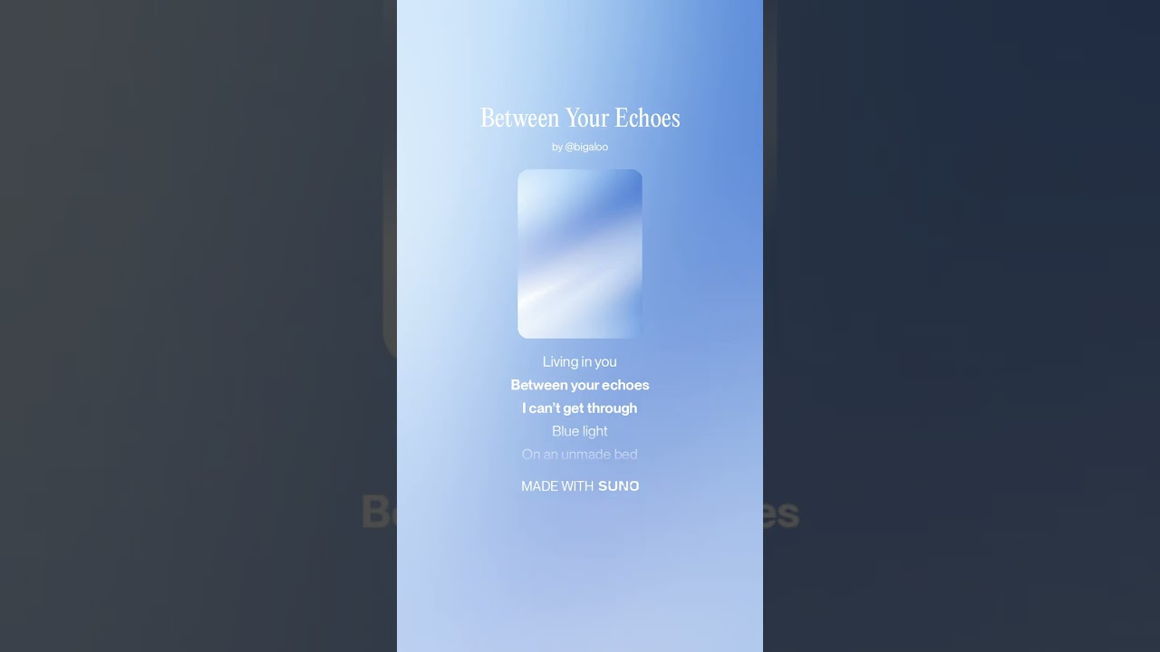 Between Your Echoes #music #deephouse #trance