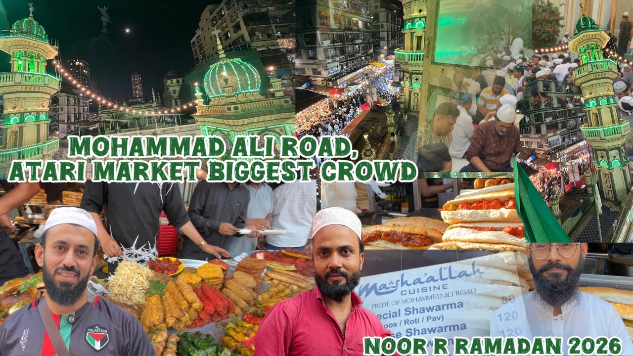 Mohammad Ali Road Iftar 2026 🌙Mumbai’s Most Famous Ramzan Street Food| Minara masjid🕌 Valog,Rayeen92
