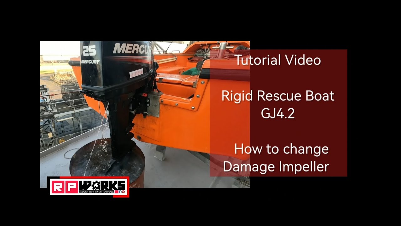 How to Change damage cooling Impeller on a Rigid Rescue Boat