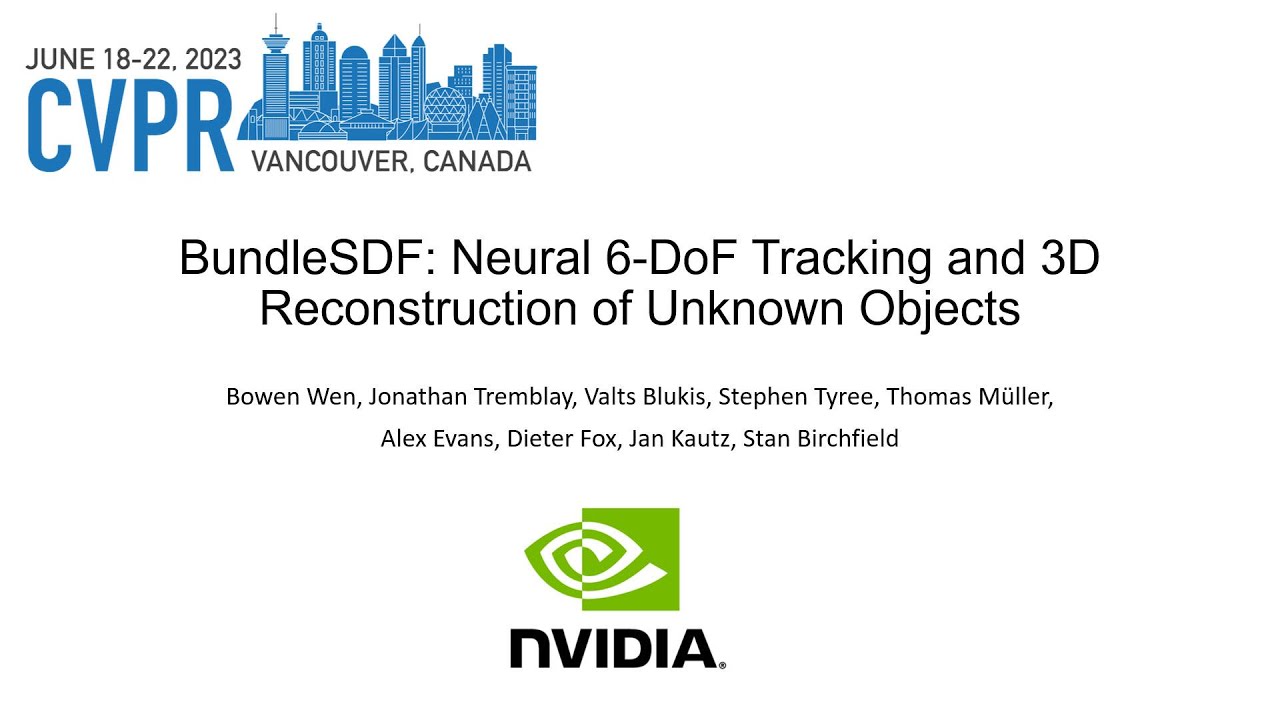 BundleSDF: Neural 6-DoF Tracking and 3D Reconstruction of Unknown Objects