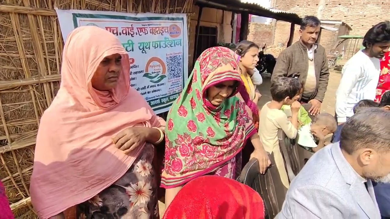 ह्यूमैनिटी यूथ फाउंडेशन का तीसरी बार मानवता की सेवा नारायणपुर कला(बहराइच)में विशाल फ्री मेडिकल कैंप।