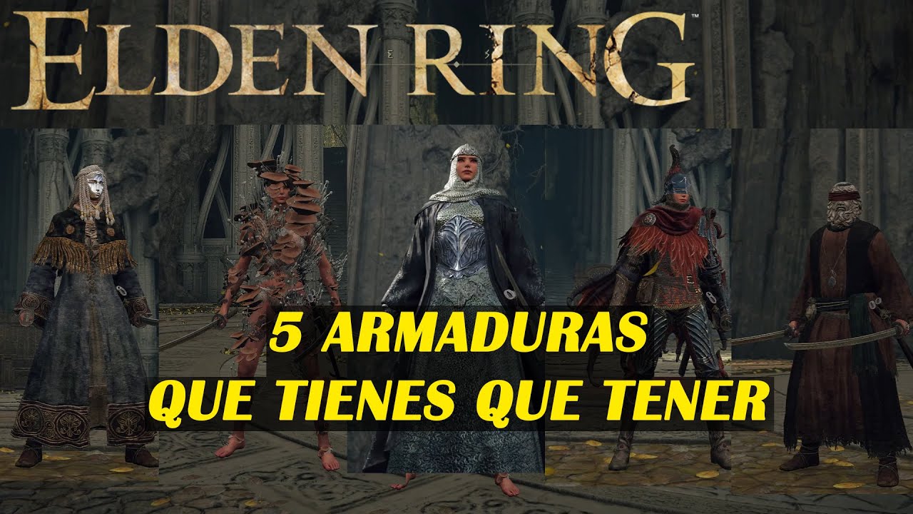 Elden Ring 5 ARMADURAS mas para tu colecci&oacute;n