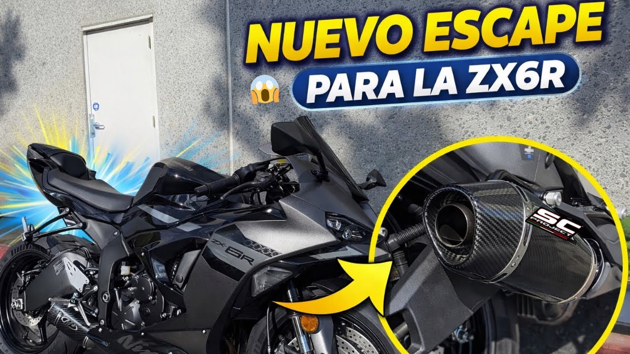 🚨 NUEVO ESCAPE para la KAWASAKI ZX6R 😱🔥 ¡SUENA BRUTAL!