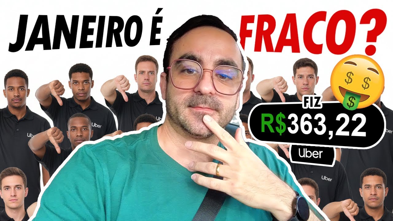 INÍCIO DE ANO é RUIM na UBER... Será mesmo? (Veja os ganhos)