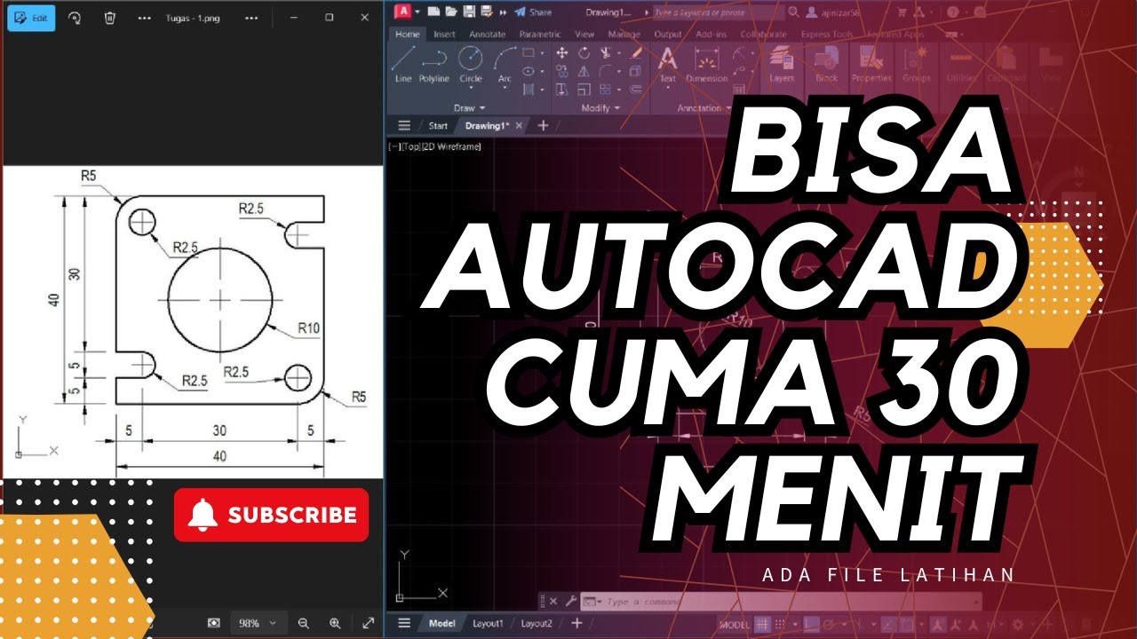 BISA AUTOCAD DALAM 30 MENIT - PEMULA WAJIB TONTON