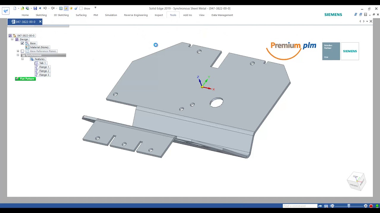 Solid Edge 2020 Trick and Tip: การประเมินราคางานแผ่นพับแผ่นคลี่โดยใช้ Design for cost