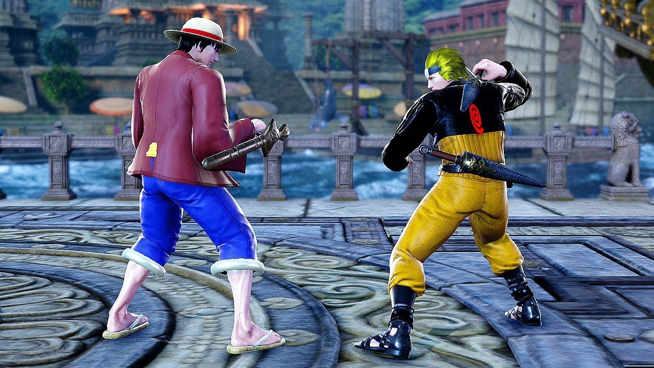 SOUL CALIBUR 6 - LUFFY vs NARUTO Gameplay (Custom Characters) @ 1440p (60ᶠᵖˢ) HD ✔