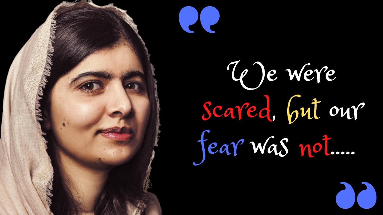 Top motivational quotes by Malala Yousafzai. Unleash Your Inner Courage with Malala's Quotes