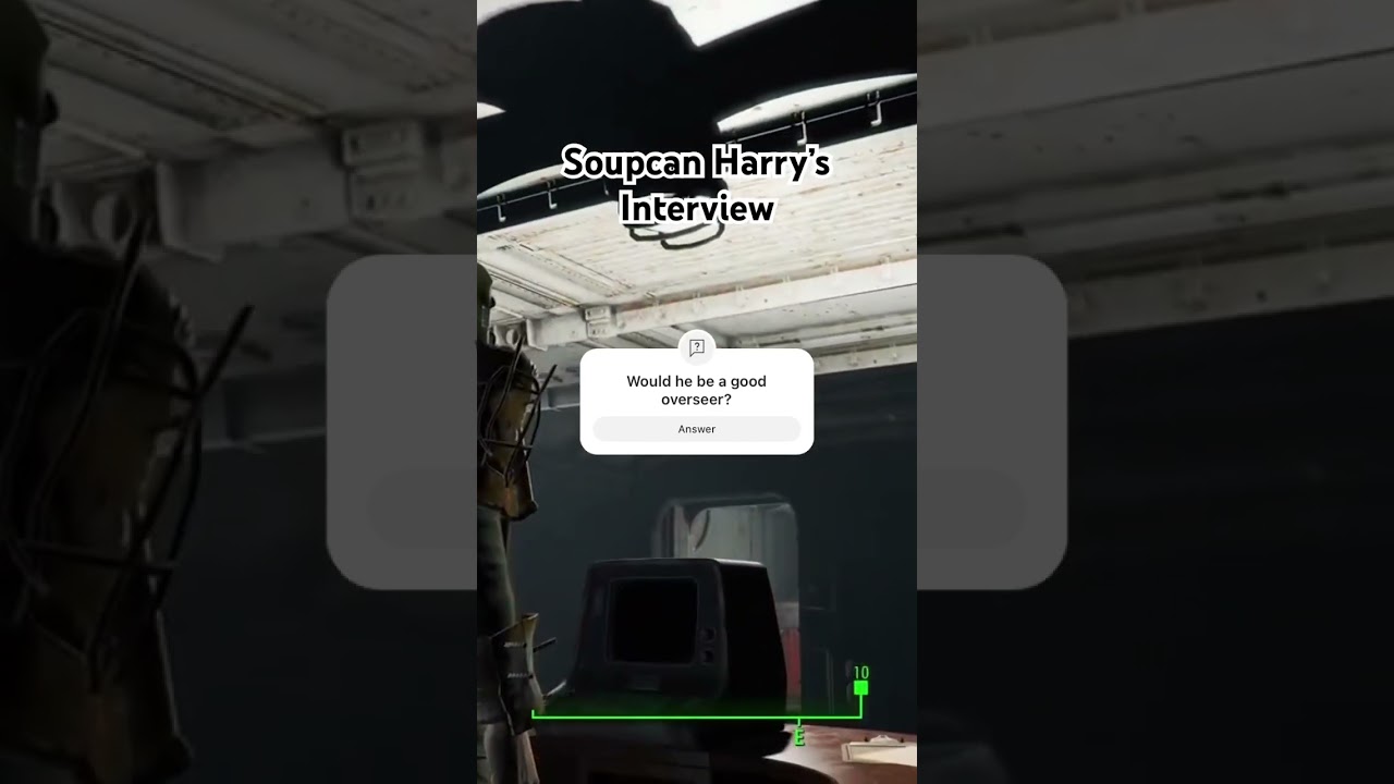 Fallout 4 Soup cans  Interview #gaming #games #gamer #fallout4playthrough #playthrough #falloutgame