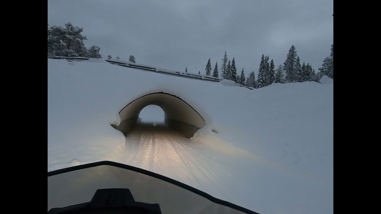 Kelkkailua 25.2.2023 Ruka Länsi-Rukalta Itä-Rukalle