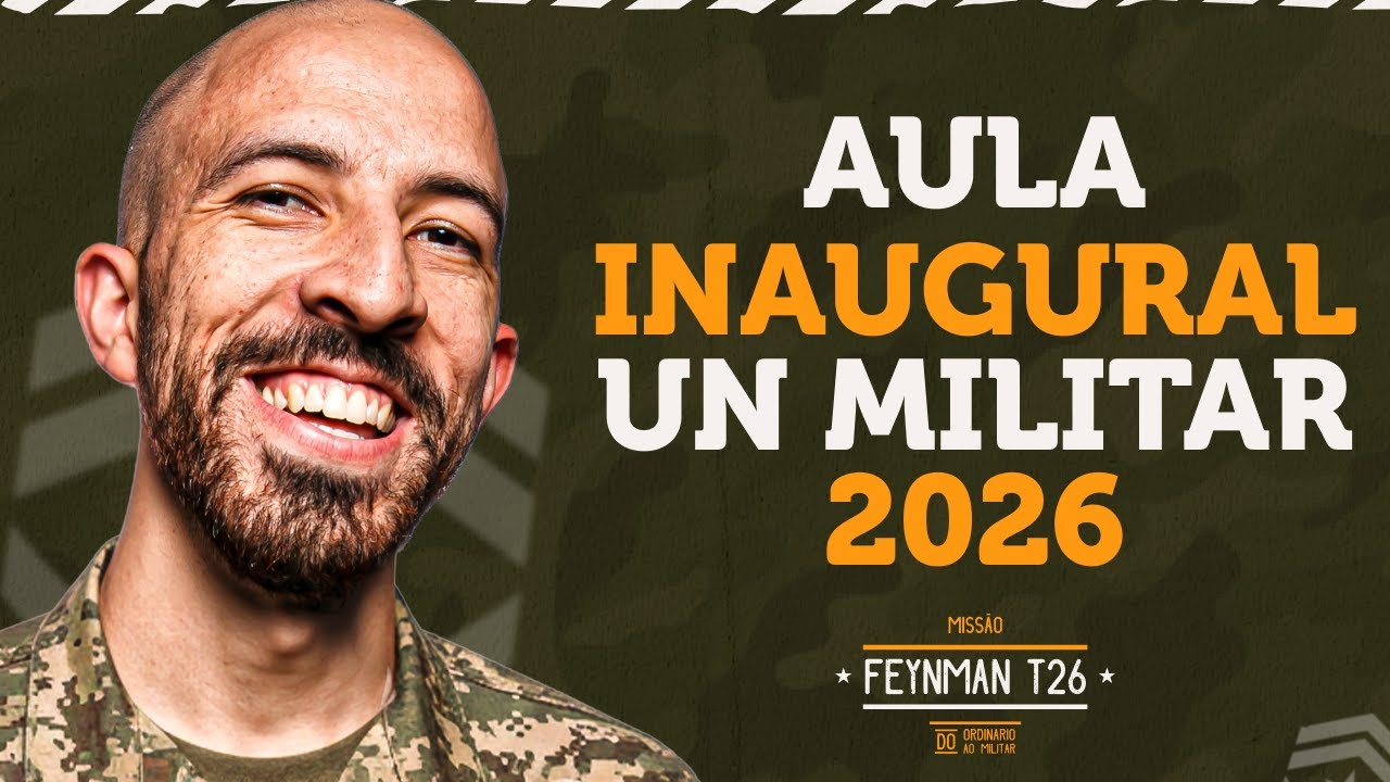 Aula de boas vindas da TURMA MILITAR UN 2026 | Ao vivo