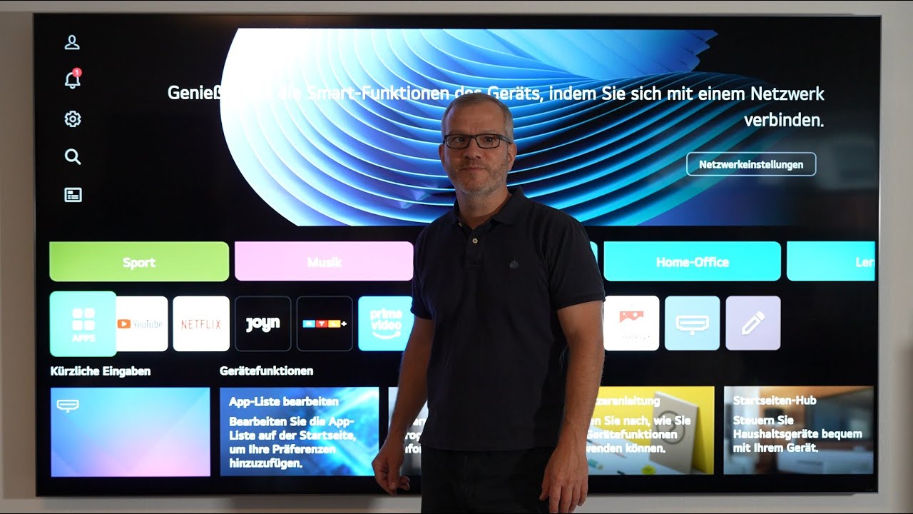 100 Zoll Smart TV Montage an einer Rigips Gipskartonwand
