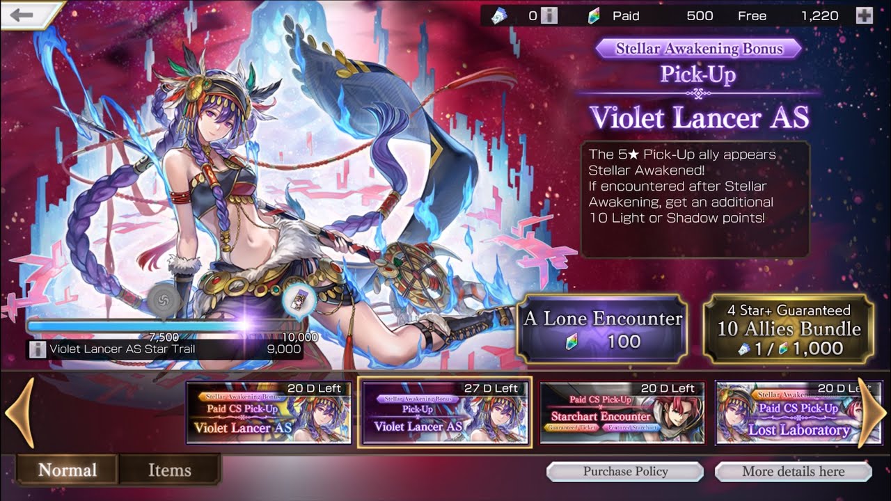 Another Eden: The Last Violet Lancer Ten Pull! (Without opening wallet)